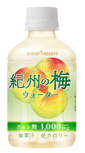 ［飲料］3ケースまで同梱可★ポッカサッポロ　紀州の梅ウォーター　270mlPET　1ケース24本入り　（24本..