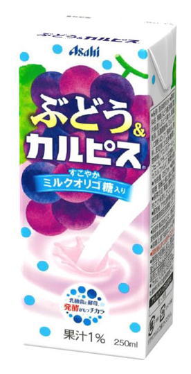 ［飲料］2ケースまで同梱可★エルビー ぶどう＆カルピス 250mlパック 1ケース24本入り （ブドウ 葡萄 グレープ）（CALPIS）