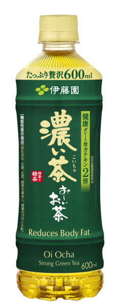 ［飲料］2ケースまで同梱可★伊藤園　お〜いお茶　濃い茶　600ml　1ケース24本入り　（機能性表示食品）（体脂肪を減らす）（おーいお茶・500・525）（PET）（手売り用・自販機不可）（抹茶入り緑茶）（ITOEN）