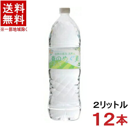 ［飲料］★送料無料★ 2ケースセット 【国産】自然の恵み 天然水 森のめぐ美 6本＋6本 2LPETセット 12本 2000ml 2リットル ナチュラルミネラルウォーター・軟水・地下天然水 森のめぐみ ビクトリ…