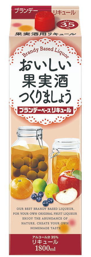 ［梅酒・果実酒用］12本まで同梱可★35度　合同　ブランデーベースリキュール　1．8Lパック　1本　（1800ml）（2000）（ホワイトリカー）（35％）（果実酒用リキュール）