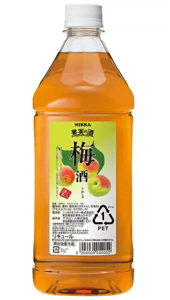 ［リキュール］12本まで同梱可★アサヒ　果実の酒　梅酒　1．8LPET　1本　（1800ml）（NI