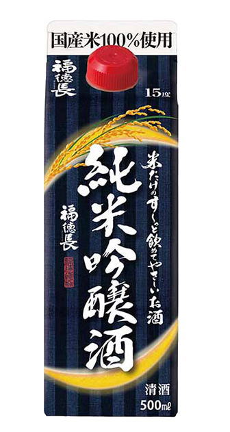 ［清酒・日本酒］2ケースまで同梱可★福徳長　米だけのす〜っと飲めてやさしいお酒　純米吟醸酒　【500m..