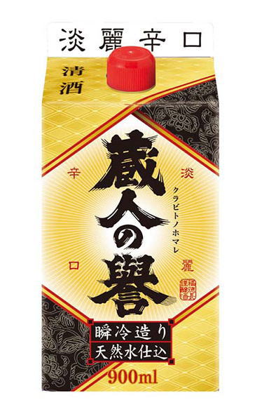 ［清酒・日本酒］4ケースまで同梱可★蔵人の譽　淡麗辛口　900mlパック　1ケース6本入り　（6本セット）（クラビトノホマレ）（合同酒精・オエノン）福徳長酒類株式会社