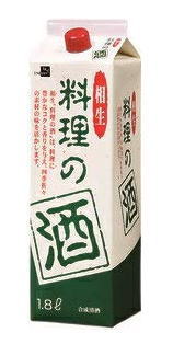 ［清酒・日本酒］12本まで同梱可★相生料理酒　料理の酒　1．