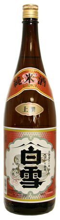 ［清酒・日本酒］9本まで同梱可★上撰　白雪　1．8L　1本　（1800ml瓶）（純米酒）小西酒造