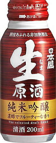 ［清酒・日本酒］3ケースまで同梱可★日本盛　◆純米吟醸　生原酒◆　200mlボトル缶　1ケース30本入り　（30本セット）（180）