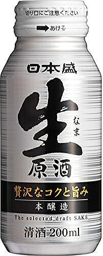 ［清酒・日本酒］3ケースまで同梱可★日本盛　本醸造　生原酒　200mlボトル缶　1ケース30本入り　（180）【お取り寄せ】