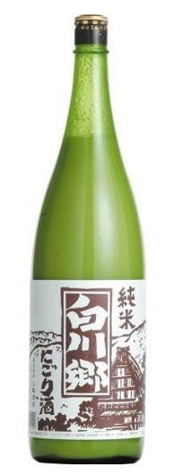 ［清酒・日本酒］9本まで同梱可★白川郷　純米にごり酒　1．8L　1本　（1800ml瓶）三輪酒造