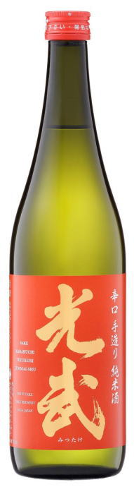 ［清酒・日本酒］2ケースまで同梱可★15度　光武　手造り純米酒　【辛口】　720ml瓶　1ケース6本