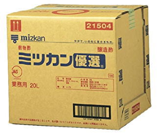 楽天リカー問屋マキノ［食酢］1個で1梱包★ミツカン　優選　コックなし　20L　1個　（20リットル）（醸造酢）（お酢）（業務用・大容量）（バッグインボックス）（mizkan）