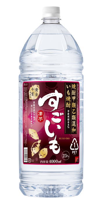 ［芋焼酎・甲乙混和］6本まで同梱可★25度　すごいも　4L　