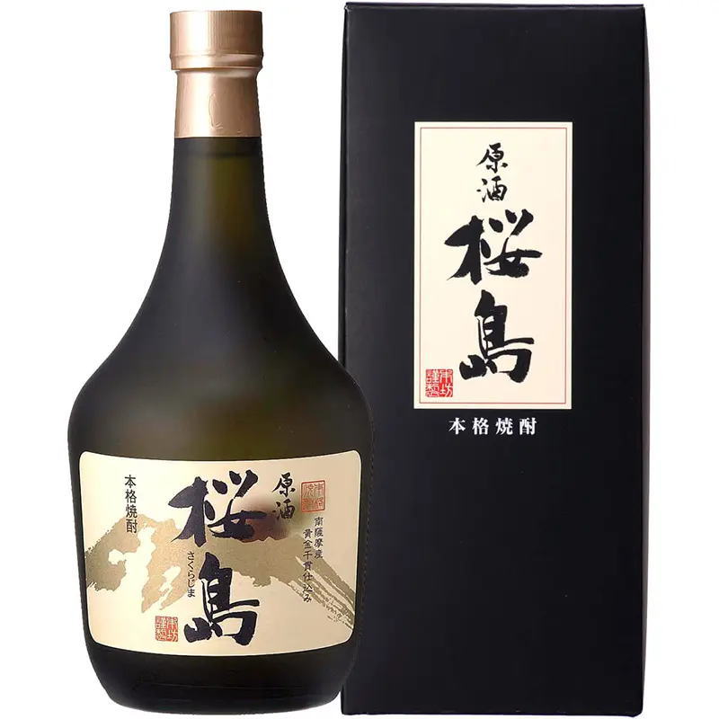 ［芋焼酎］2ケースまで同梱可★37度　原酒　桜島　720ml瓶　1ケース12本入り　（個別カートン入り）（化粧箱入り・箱付き・カートン付き）（37％）（本格焼酎）（薩摩焼酎）本坊酒造株式会社