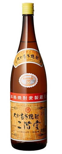 ［麦焼酎］9本まで同梱可★20度　二階堂　1．8L　1本　（