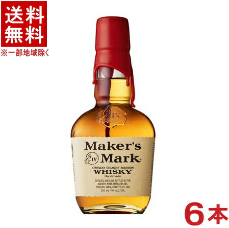 ［ウイスキー］★送料無料★※6本セット　メーカーズマーク　350ml　6本　（45度・45％）（ハーフボトル）（SUNTORY）サントリー