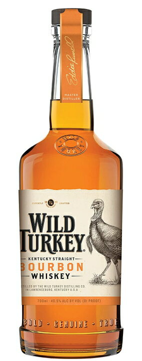 ［ウイスキー］24本まで同梱可★ワイルドターキー　【スタンダード】　700ml　1本　（バーボン）（WILD TURKEY）CT Spirits Japan