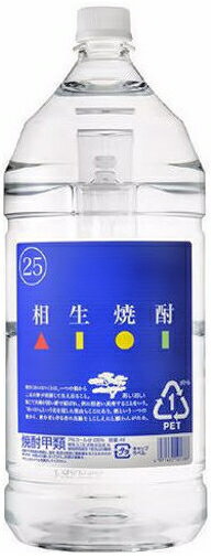 ［焼酎甲類］6本まで同梱可★25度　相生焼酎　4L　1本　（