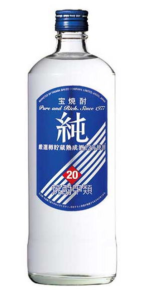 ［焼酎甲類］24本まで同梱可★宝　20度　純　720ml　1本　（青ラベル）（宝焼酎）（タカラ）宝酒造