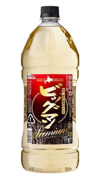 ［焼酎甲類］1ケースで1梱包★25度　ビッグマン　プレミアム　2．7Lペット　1ケース6本入り　（2700ml・PET）（ゴードー）（GODO）合同酒精