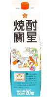 ［焼酎甲類］2ケースまで同梱可★20度　宝星　焼酎　1．8Lパック　1ケース6本入り　（6本セット）（20％）（1800ml）（2000）本坊酒造株式会社