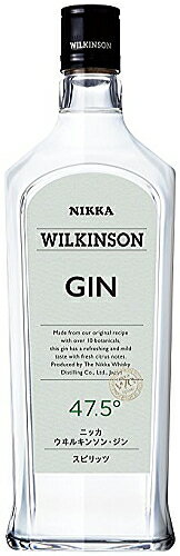 ［ジン］24本まで同梱可★ウヰルキンソン・ジン　47．5°　720ml　1本　（ウィルキンソン）アサヒビール