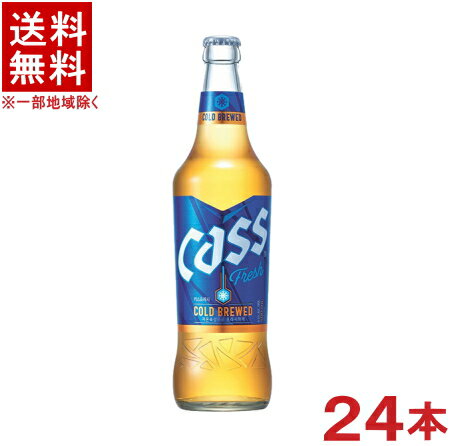 ［ビール］★送料無料★※2ケースセット　CASS　ビール　（12本＋12本）500ml瓶セット　（24本セット）（カスビール・OBビール）（韓国）日酒販