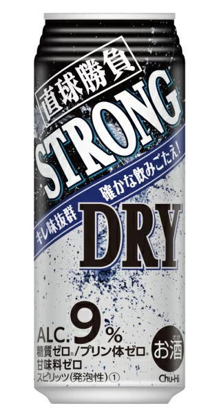 ［缶チューハイ］2ケースまで同梱可★直球勝負　ストロングドライ　500缶　1ケース24本入り　（500ml）【合同酒精】