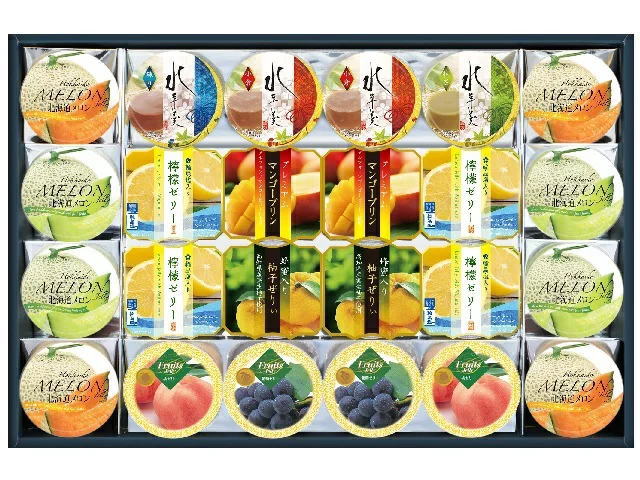 ［ギフト］5セットまで同梱可★金澤兼六製菓　デザートコレクション　◆HUF-50◆　（ギフトセット）（アソート・詰め合わせ）（ゼリー・水羊羹・マンゴープリン）（食品）（HUF50）※訳あり※のサムネイル