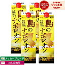 【最大100%ポイントバック☆当選確率1/2】 送料無料 島のナポレオン 紙パック 黒糖焼酎 25度 1800ml×4本 奄美大島にしかわ酒造 焼酎 鹿児島 酒...