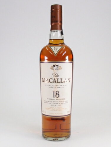 ザ・マッカラン 18年43度700ml【2016年リリース】【箱無し】【正規輸入品】The MACALLAN 18Years