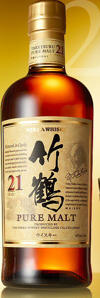 【楽天市場】ニッカ 竹鶴21年 ピュアモルトウイスキー【箱無し】43％700ml nikkamaltwhisky taketsuru：酒の