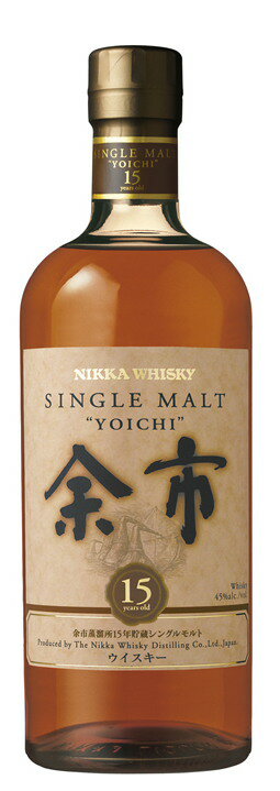 シングルモルト余市15年45度700ml【箱無し】 nikkamaltwhisky