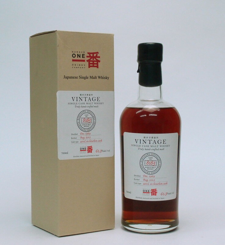 軽井沢 軽井沢【1969-2012】ヴィンテージ＃8183　61.3%700ml　Japanese Single Malt Whisky【クレジット