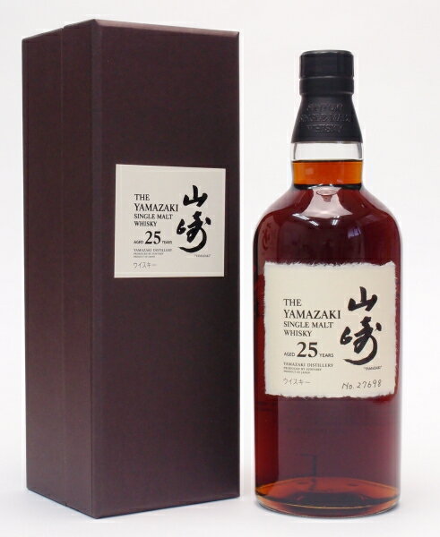 シングルモルトウイスキー 山崎 25年43度700ml THE YAMAZAKI SINGLE MALT WHISKY