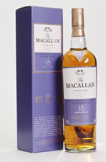 ザ・マッカラン18年ファインオーク43度700ml　The MACALLAN 18Years FINE OAK