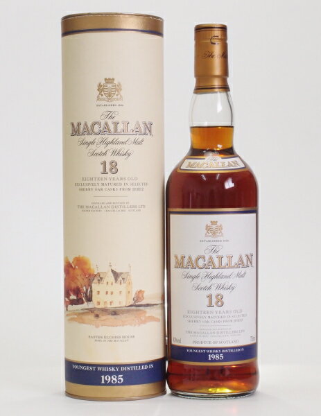 ザ・マッカラン18年シェリーカスク【1985】43%750mlオフィシャル　旧ボトルTHE MACALLAN 18yo【クレジット決済・銀行振り込み決済に対応】【代引き決済不可】