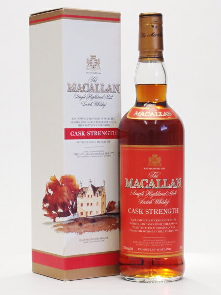 ザ・マッカラン カスクストレングス レッドラベル57.8%750ml 旧ボトルThe Macallan Cask Strength Red Label【クレジット決済・銀行振り込み決済に対応】【代引き決済不可】