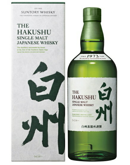 シングルモルトウイスキー白州NV【箱入り】43度 700ml THE HAKUSHU SINGLE MALT WHISKY