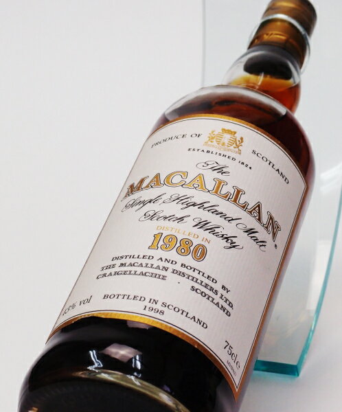 MACALLAN ザ・マッカラン18年シェリーカスク【1980】43%750mlオフィシャル　旧ボトルTHE MACALLAN 18yo【クレジット決済・銀行