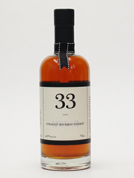 カトラーズ33ストレートバーボンウイスキー43%750ml