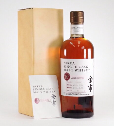 ニッカ シングルカスク 北海道余市モルト10年【2009-2019】【#411144】【Yoichi】59%700ml【クレジット決済・銀行振り込み決済に対応】【代引き決済不可】 ニッカ シングルカスク 北海道余市モルト10年【2009-2019】【#411144】【Yoichi】59%700ml【クレジット決済・銀行振り込み決済に対応】【代引き決済不可】