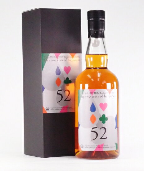 イチローズモルト52席の至福62%700ml【Ichiro’s Malt CHICHIBU Exclusively Bottled for　FIFTY TWO SEATS OF HAPPINESS】