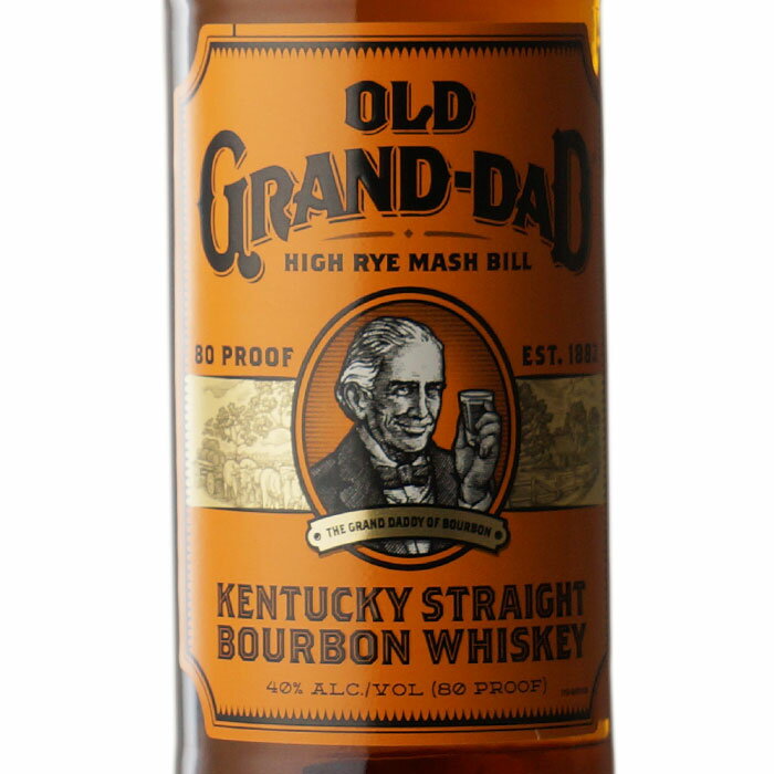 【ギフト対応可】オールド グランダッド 80プルーフ 40度 1000ml OLD GRAND-DAD 80PROOF 並行輸入品 バーボン 洋酒 ウイスキー お酒 酒 プレゼント 飲み比べ 内祝い 誕生日 男性 女性 母の日