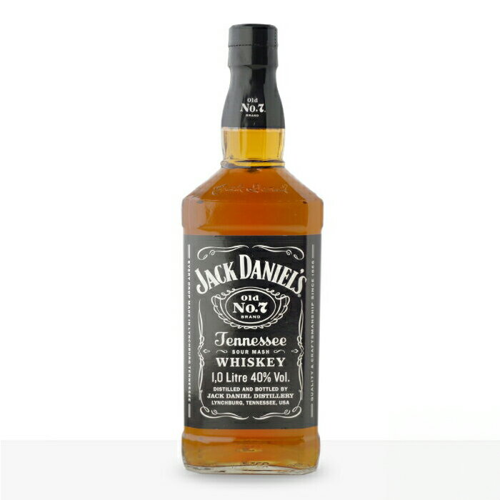 【ギフト対応可】ジャックダニエル ブラック （Old No.7） 40度 1000ml テネシーウイスキー 40% JACK DANIEL'S BLACK LABEL old No.7 洋酒 ウイスキー お酒 プレゼント 飲み比べ 男性 女性 父の日