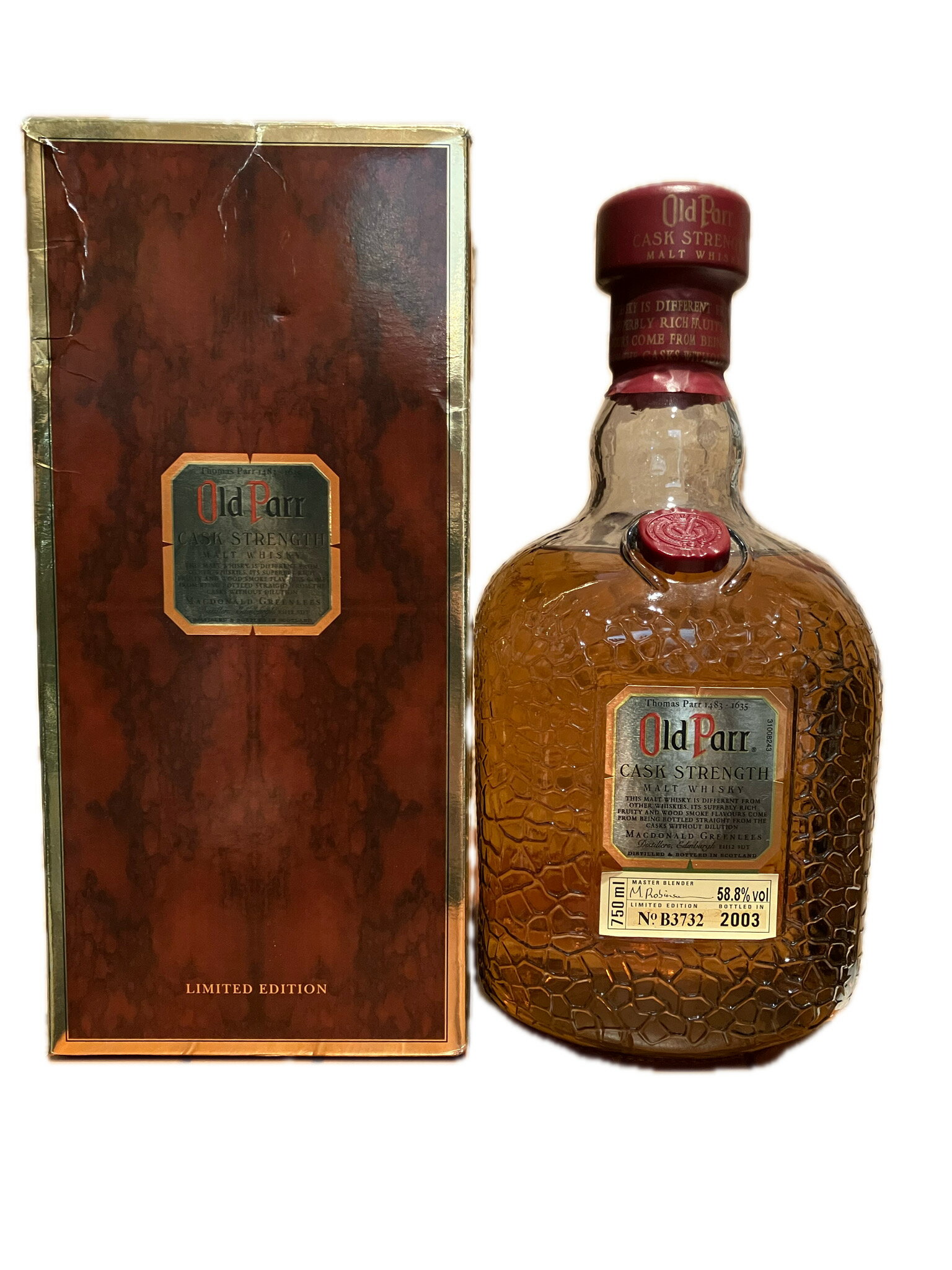 【現状渡し】オールドパー カスクストレングス ブレンデッド ウイスキー 2003年 旧ラベル 終売 750ml 58.8% 贈り物 誕生日 プレゼント 記念日 父の日 母の日