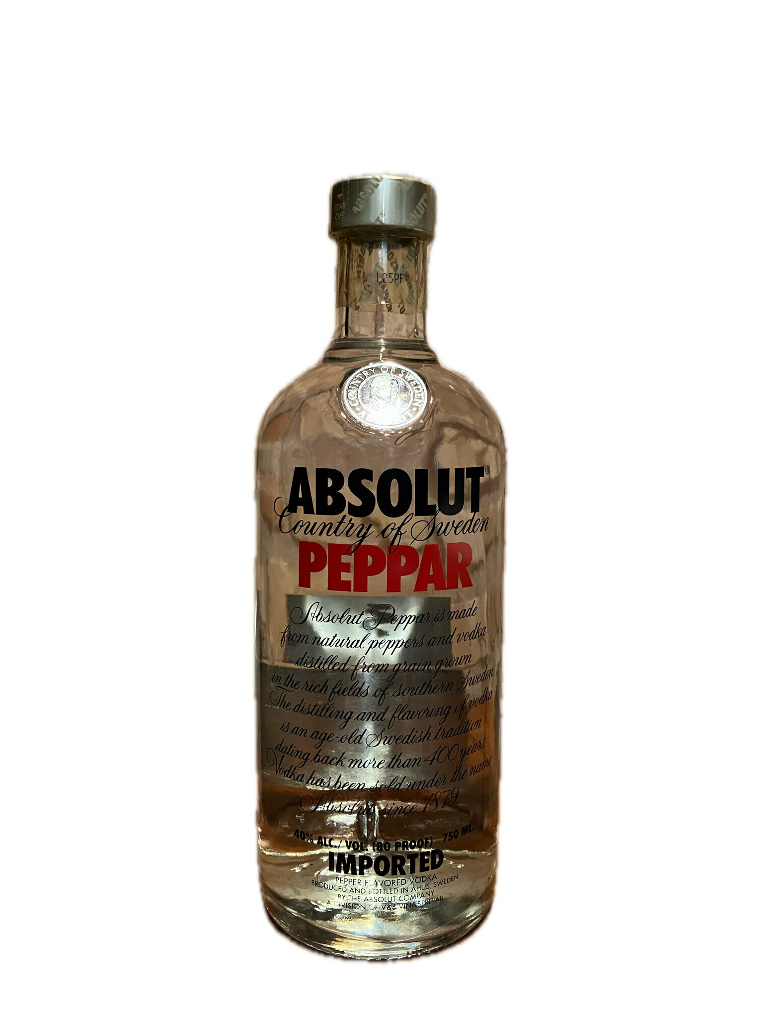 ֥롼 å ڥåѡ 750ml 40 ԥå ABSOLUT PEPPAR