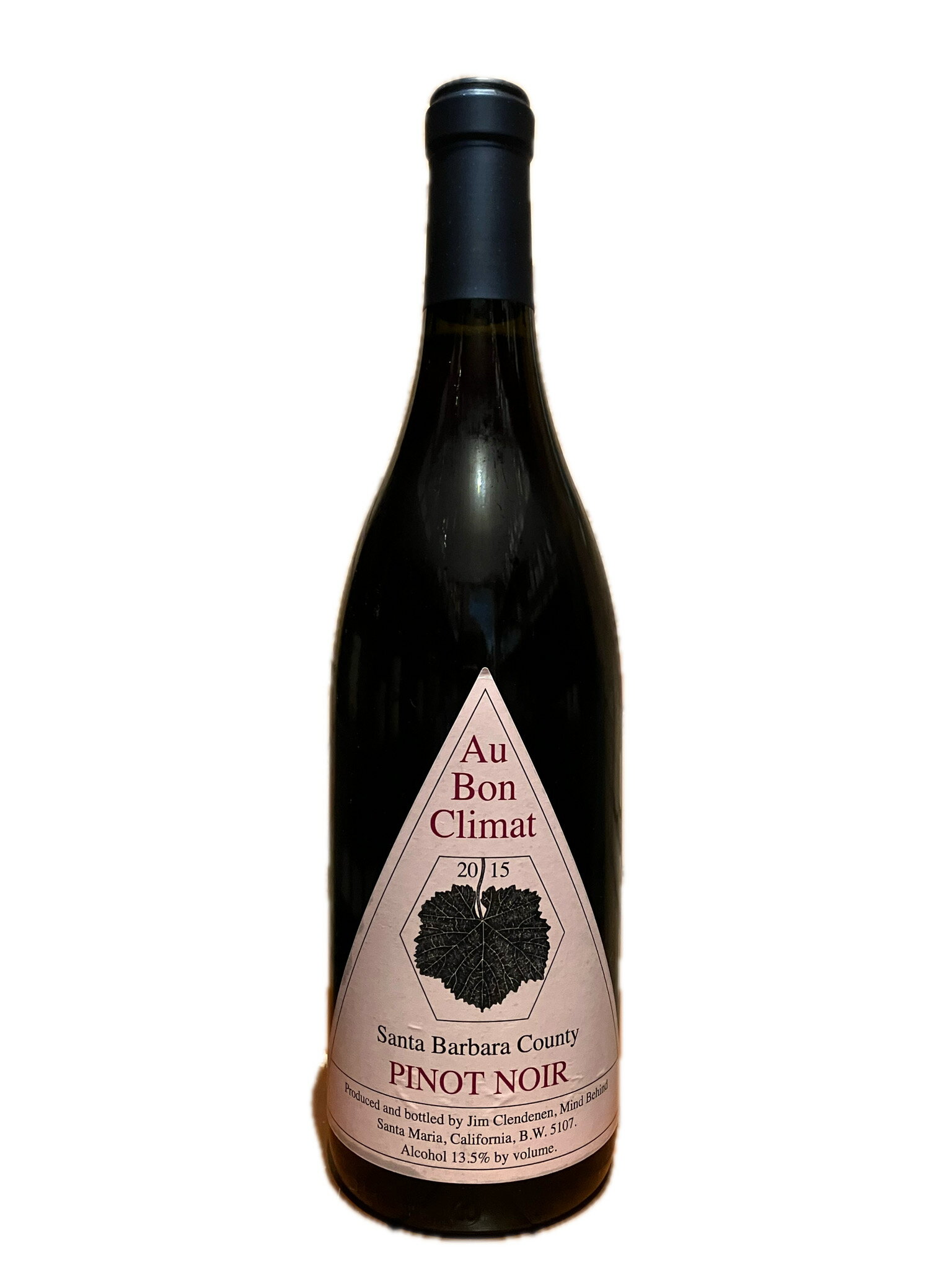 オーボンクリマ サンタバーバラ 2015 ピノノワール 赤ワイン 果実酒 Au Bon Climat 2015 PINOT NOIR Santa Barbara County