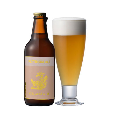 金しゃちビール プラチナエール 330ml 瓶　｜　ビール 愛知 犬山 盛田金しゃちビール kinshachi ホワイト ビール 小麦