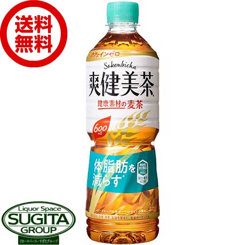 [10%offクーポン~5/16] 【直送】 爽健美茶 健康素材の麦茶 【600ml×24本(1ケース)】 お茶 ペットボトル 健康 500 サイズ 送料無料