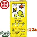 キッコーマン 豆乳飲料 バナナ 1000ml 【1L×12本(2ケース)】 大型パック 健康 大豆 ソイミルク 大容量 送料無料 倉庫出荷